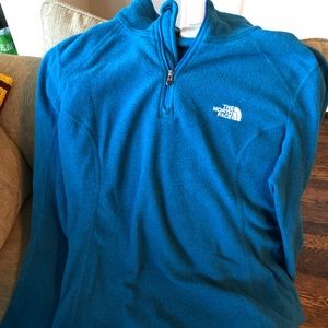North face “glacier” blue fleece